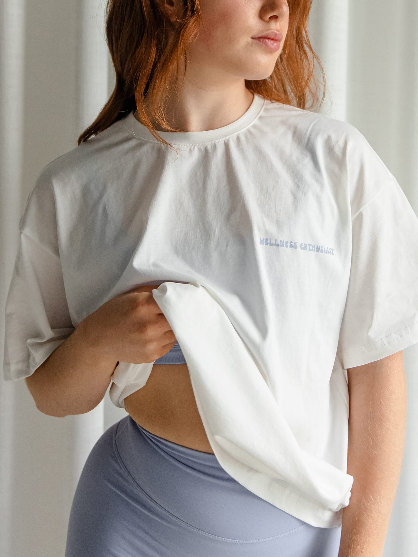 Oversize t-shirt «wellness enthusiast»