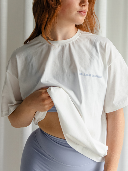 Oversize t-shirt «wellness enthusiast»